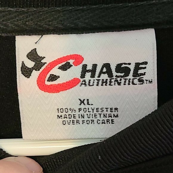 Chase Authentics Dale Earnhardt L Nascar LS Shirt Crew Neck Racing Shirt Black - Picture 3 of 11